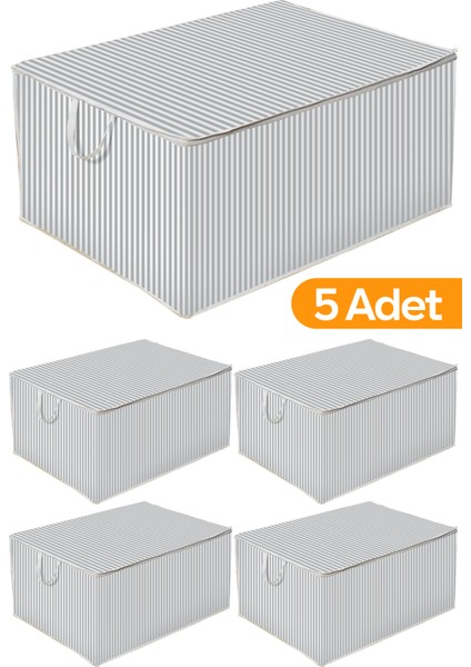 5'li Maxi Yastık Yorgan Hurcu Seti 75X40X40 Cm, Şık ve Rahat Uyku Için Ideal