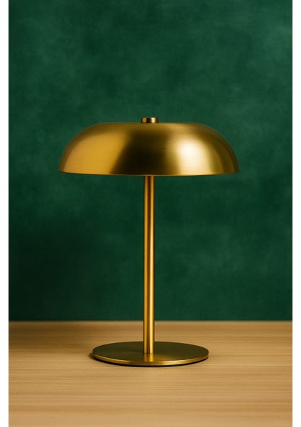 Dokunmatik Lightws Şarjlı Abajur Dekoratif Şık Masa Lambası Metal Gövde