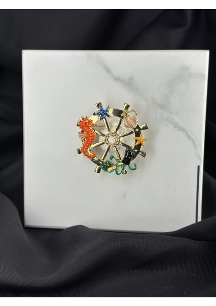 Deniz Canlıları ve Dümen Figürlü Yaz Broş Yaka Iğnesi fırsatları