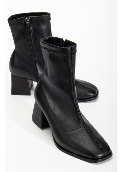 Sandra Streç Bot Siyah