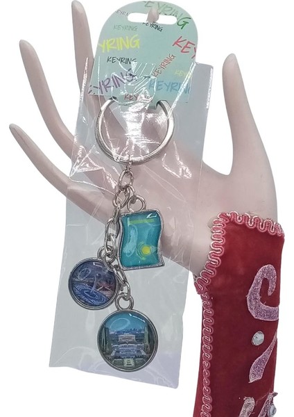 Kazakistan Üçlü Epoksi Metal Çift Taraflı Damla Anahtarlık Kazakhstan fiyatları