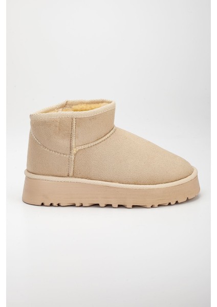MaskButik Viola Kalın Taban Bilek Boy Ugg Bej fırsatları