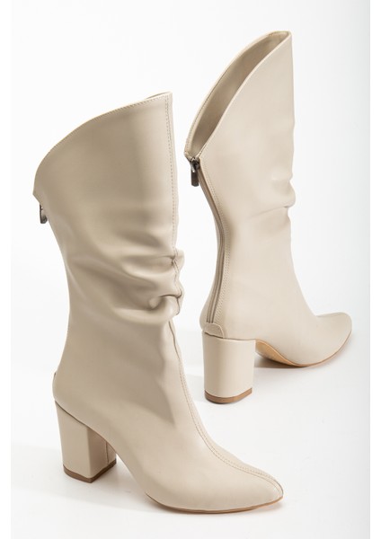 Zora Körüklü Topuklu Çizme