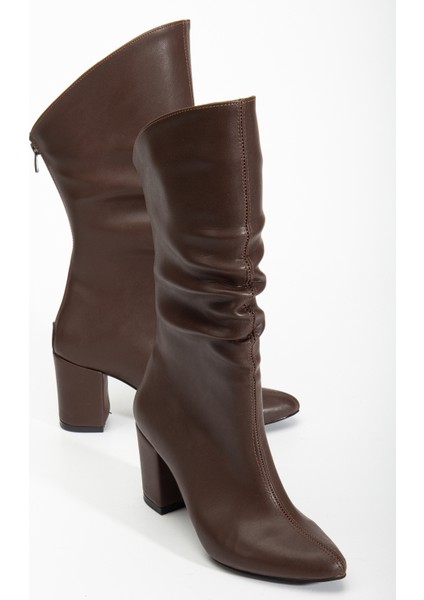 Zora Körüklü Topuklu Çizme