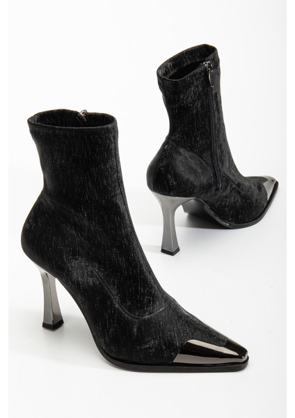 Delina Topuklu Kadife Bot