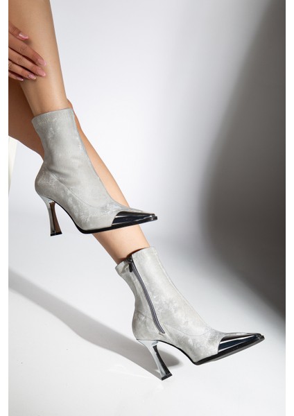 Delina Topuklu Kadife Bot