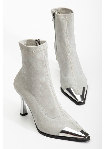 Delina Topuklu Kadife Bot