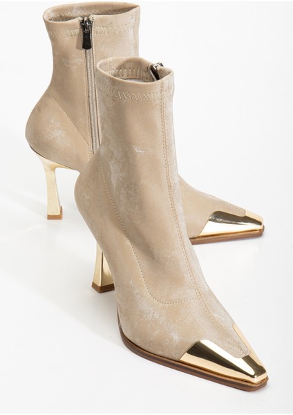 Delina Topuklu Kadife Bot indirimleri