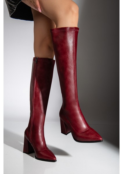 Gemma Topuklu Sivri Çizme modelleri