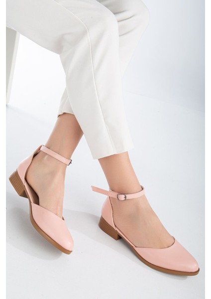 MaskButik Tilda Kısa Topuk Cilt Ayakkabı Pudra indirimleri