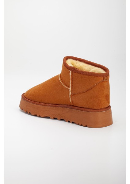MaskButik Viola Kalın Taban Bilek Boy Ugg Taba