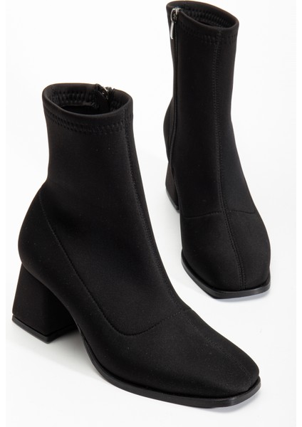 Sandra Streç Bot Siyah