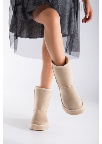MaskButik Celio Kalın Taban Ugg Bej modelleri