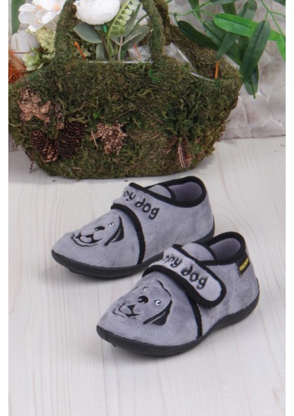 3426 Gz Köpek Figürlü Anaokulu Kreş Ev Erkek Çocuk Panduf Ayakkabı modelleri