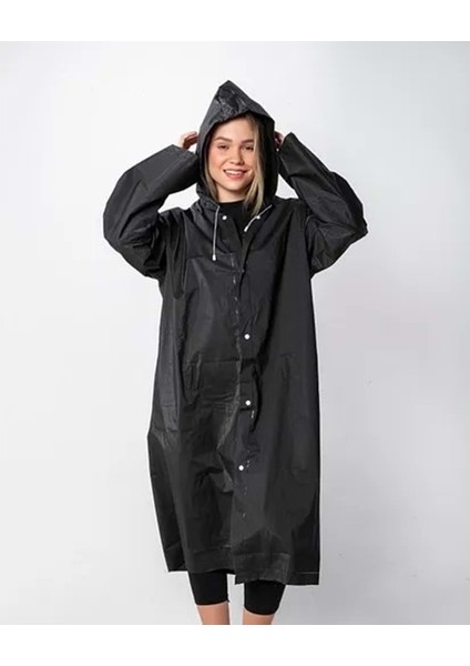 Cng Yağmurluk Siyah Standart Beden