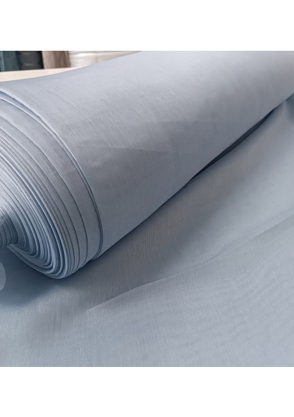 Dökümlü Düz Tül Perde - Açık Mavi - Pileli Dikim 1x2,5 Pile- İPK100 fiyatları