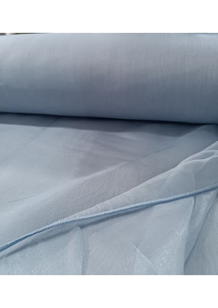 Dökümlü Düz Tül Perde - Açık Mavi - Pileli Dikim 1x2,5 Pile- İPK100 fırsatları