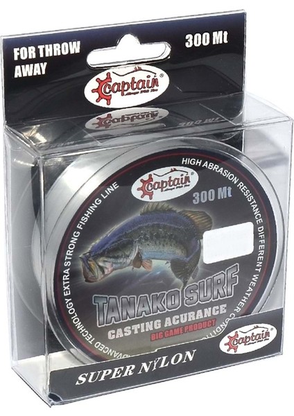 Tanako Surf Makara Misina Beyaz 300 mt 0,30 mm