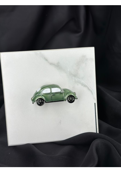 Yeşil Vosvos Vintage Tasarım Araba Figürlü Broş Yaka Iğnesi fiyatları