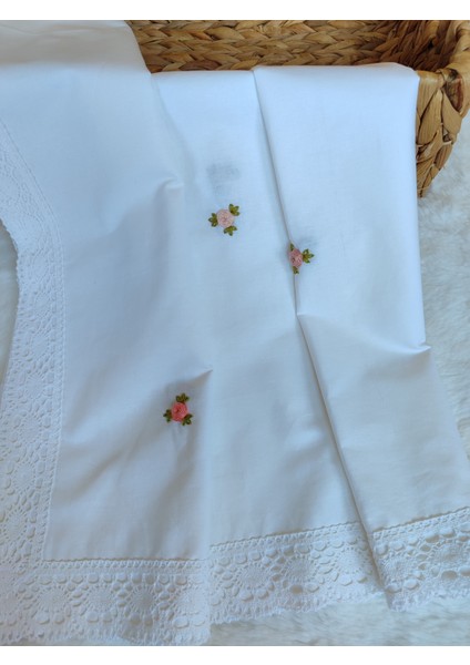 ,El işlemeli %100 Pamuk Bebek Kundağı (Çok Amaçlı Örtü) fırsatları