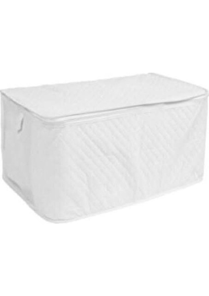 Iki Adet Mega Boy Lüks Tela Yorgan Hurcu, Baza Altı ve Beyaz Renk