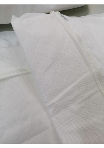 Iki Adet Mega Boy Lüks Tela Yorgan Hurcu, Baza Altı ve Beyaz Renk indirimleri