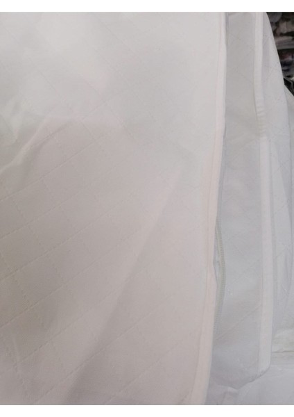 Iki Adet Mega Boy Lüks Tela Yorgan Hurcu, Baza Altı ve Beyaz Renk