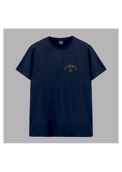 Adige Bayrak Logo Göğüs Baskılı Tshirt