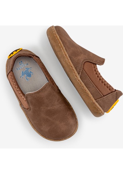 Smart Walker Slip-On #tags Kahverengi Meşe Barefoot Işıklı Çocuk Ayakkabı