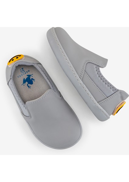 Smart Walker Slip-On #tags Süper Mat Gri Barefoot Işıklı Çocuk Ayakkabı
