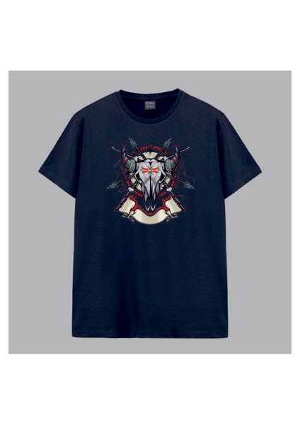 Boğa Totem Digital Baskılı Tshirt