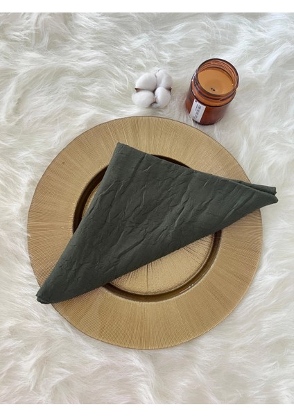 Vavscarfs Bambu Kraş Eşarp Hijab Kraş Şal Haki