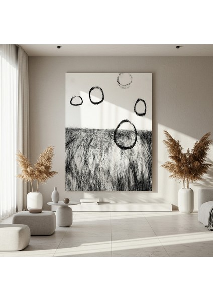Soyut Siyah Beyaz Çizimler Tablosu fırsatları