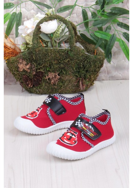 3449 Gz Araba Figürlü Anaokulu Kreş Ev Erkek Çocuk Keten Panduf Ayakkabı modelleri