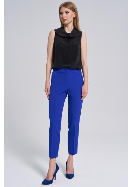 Arka Bel-Lastik Detaylı Pantolon