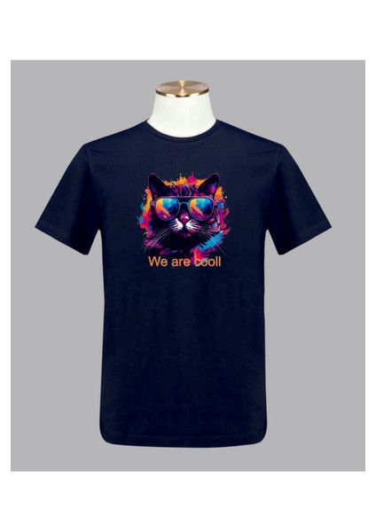Gözlüklü Kedi Havalıyız Digital Baskılı Tshirt fiyatları