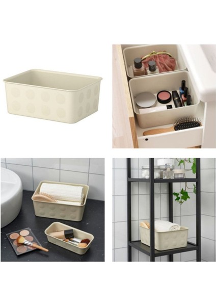 Ekru Düzenleyici Kutu 20X25X10, Pratik ve Şık Depolama Çözümü