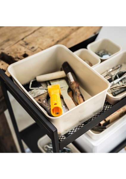 Ekru Düzenleyici Kutu 20X25X10, Pratik ve Şık Depolama Çözümü indirimleri