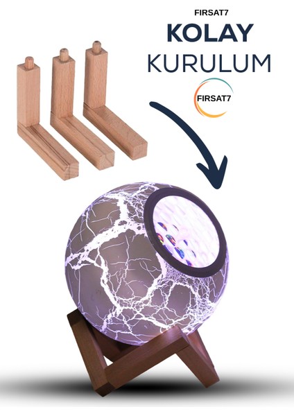 Projeksiyonlu Bluetooth Hoparlör Uyku Yardımcısı ve Dekoratif Çocuklar Için Gece Lambası fırsatları