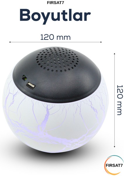 Projeksiyonlu Bluetooth Hoparlör Uyku Yardımcısı ve Dekoratif Çocuklar Için Gece Lambası