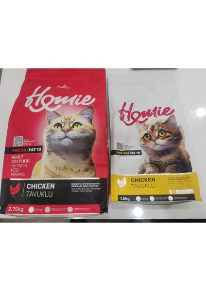 2 Li Avantaj Paketi Tavuklu Yetişkin 2.75KG , Tavuklu Yavru 1.5kg