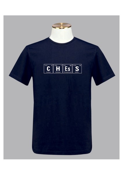 Satranç Club Periyodik Tablo Chess Baskılı Tshirt fiyatları