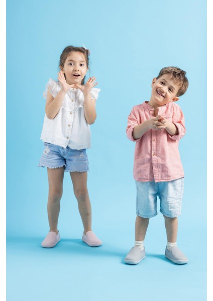 Smart Walker Slip-On #tags Süper Mat Gri Barefoot Işıklı Çocuk Ayakkabı fırsatları