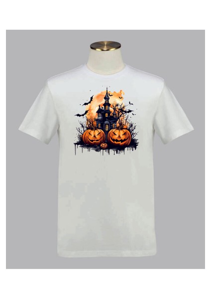 Hallowen Şato Digital Baskılı Tshirt fiyatları