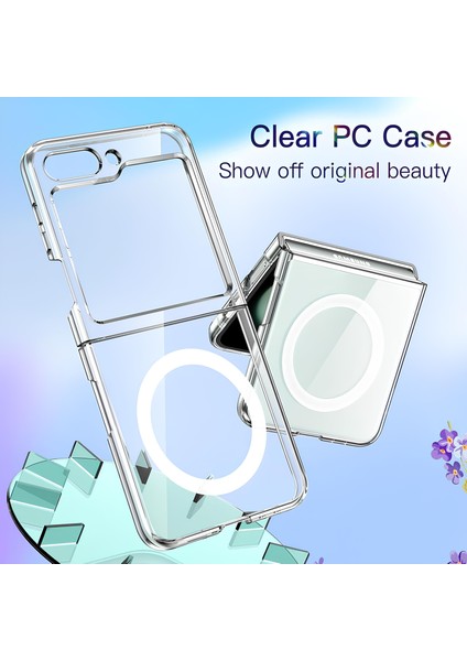 Sert Sararmaz Magsafe Şeffaf Kılıf Galaxy Z Flip 6 indirimleri