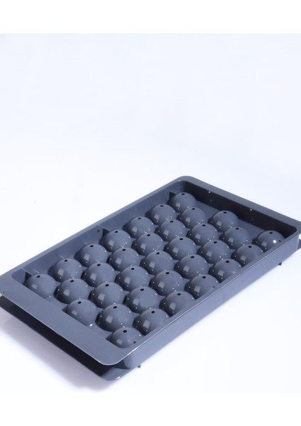 Pratik 33'lü Küre Misket Buz Kalıbı Kapaklı 33 Hazneli Yuvarlak Buz Kalıbı Kokteyl Sunum Buz Kalıbı fiyatları