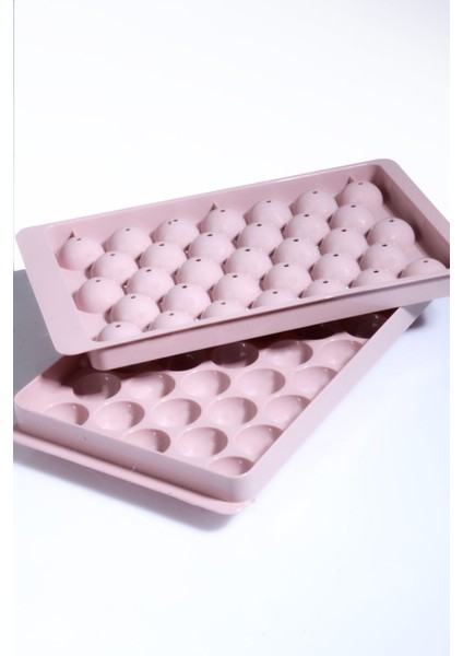 Pratik 33'lü Küre Misket Buz Kalıbı Kapaklı 33 Hazneli Yuvarlak Buz Kalıbı Kokteyl Sunum Buz Kalıbı modelleri