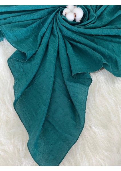 Vavscarfs Bambu Kraş Eşarp Hijab Kraş Şal Zümrüt Yeşili modelleri