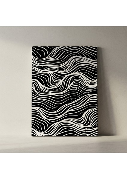 Soyut Dalga Desenli Modern Sanat Tablosu fiyatları