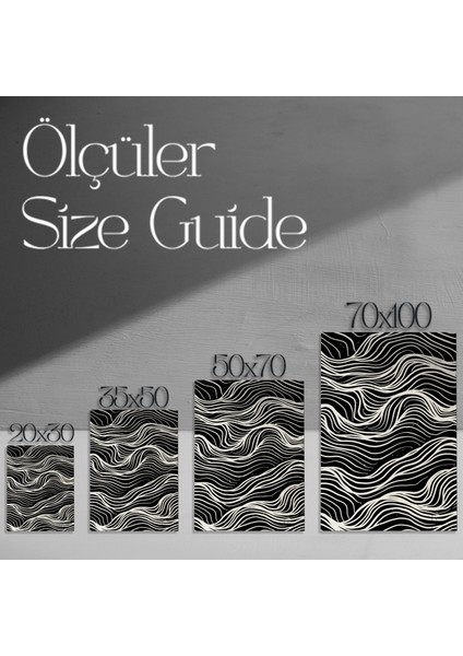 Soyut Dalga Desenli Modern Sanat Tablosu modelleri